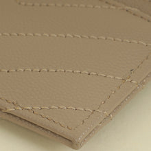 YSL Beige Cassandre Matelasse Card Case