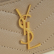 YSL Beige Cassandre Matelasse Card Case