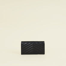 YSL Black Cassandre Large Flap Wallet