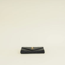 YSL Black Cassandre Large Flap Wallet