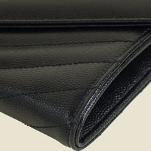 YSL Black Cassandre Large Flap Wallet