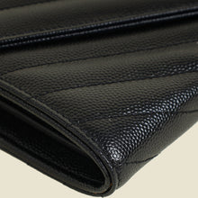 YSL Black Cassandre Large Flap Wallet