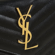 YSL Black Cassandre Large Flap Wallet