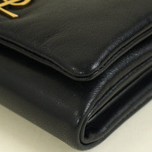 YSL Black Calypso Compact Wallet