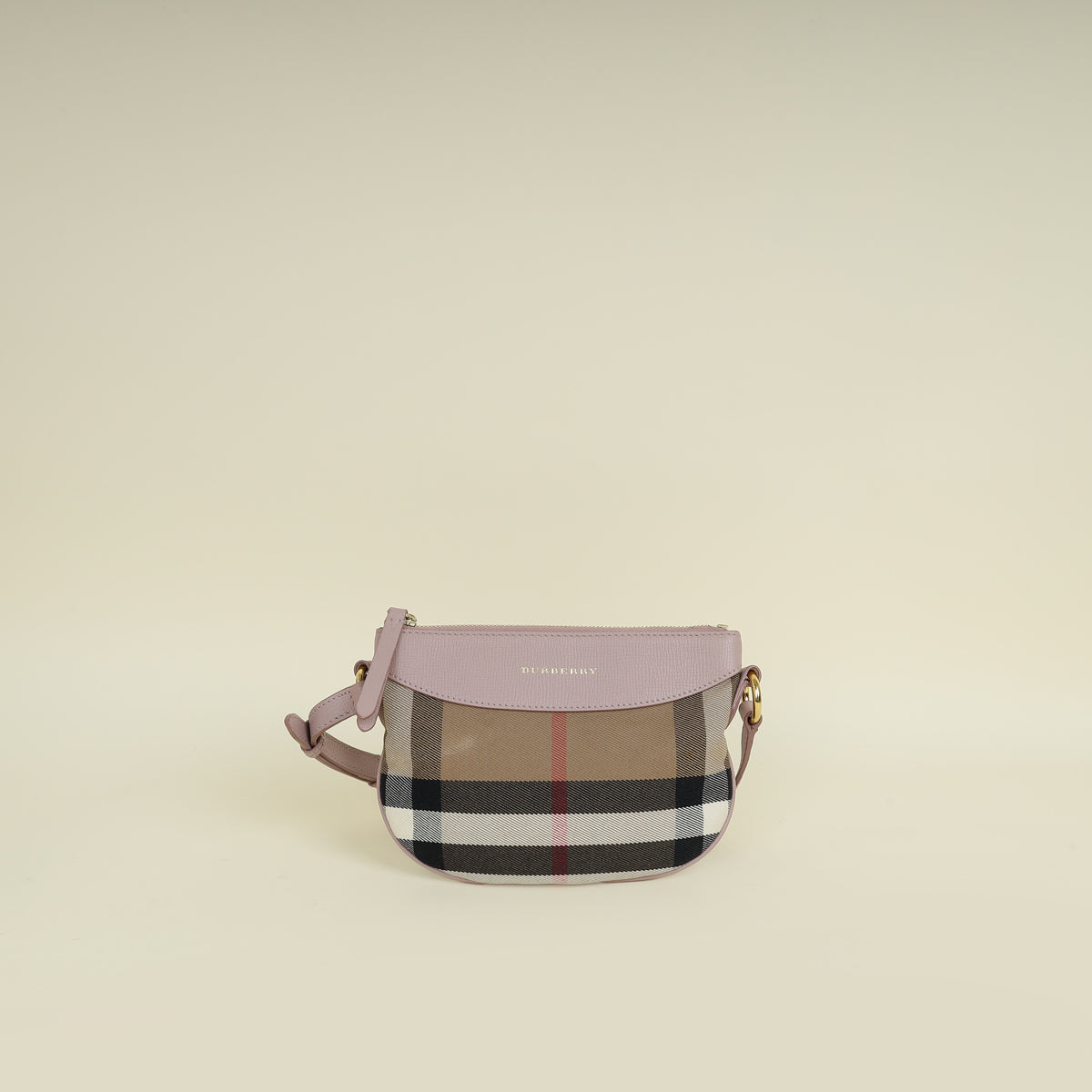 Burberry Bicolor House Check Crossbody Bag