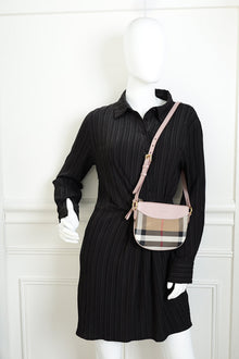 Burberry Bicolor House Check Crossbody Bag
