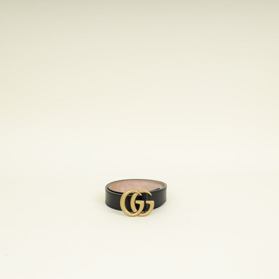 Gucci Black Double G Buckle Children's Belt