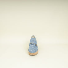 Chanel Blue CC Chain Denim Platform Pump 37.5