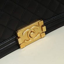 Chanel Black Le Boy Quilted Medium Flap Bag