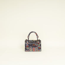 Christian Louboutin Black Multicolor Piste Aux Etoiles Tarot Embroidered Elisa Top Handle Bag