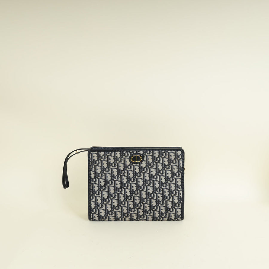Christian Dior Navy 30 Montaigne Dea Pouch