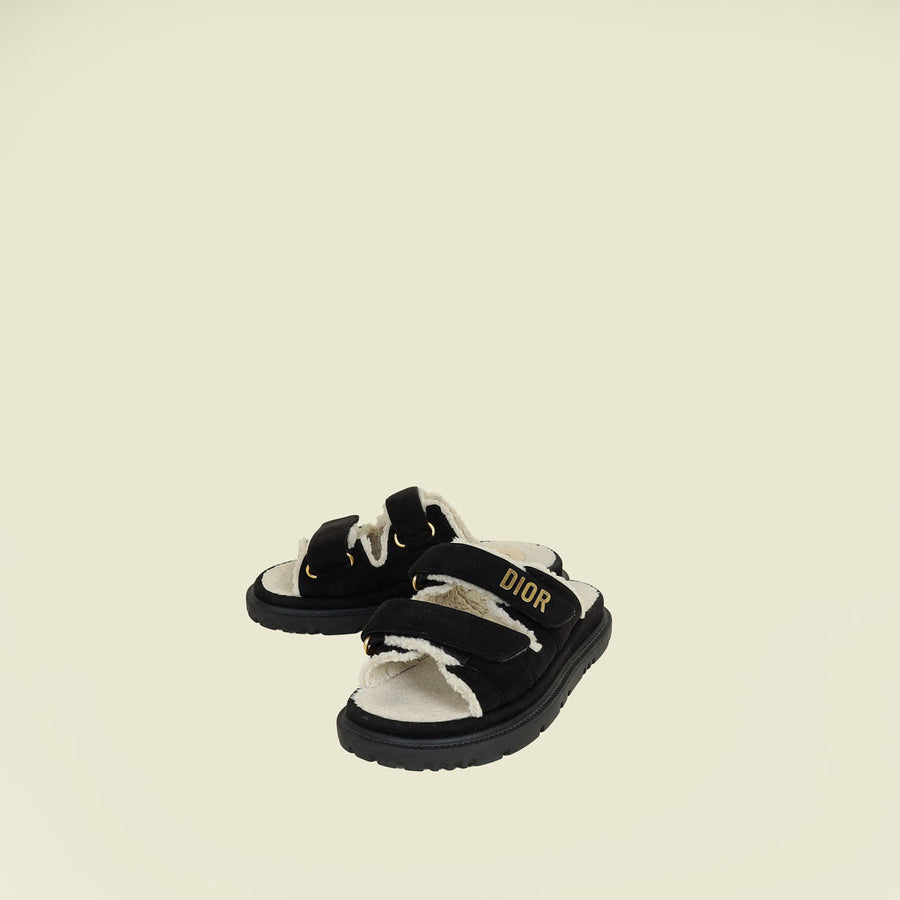 Christian Dior Black Dioract Slide MT 37.5