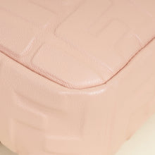 Fendi Light Peach FF Embossed Baguette Medium Shoulder Bag