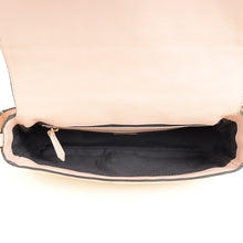Fendi Light Peach FF Embossed Baguette Medium Shoulder Bag