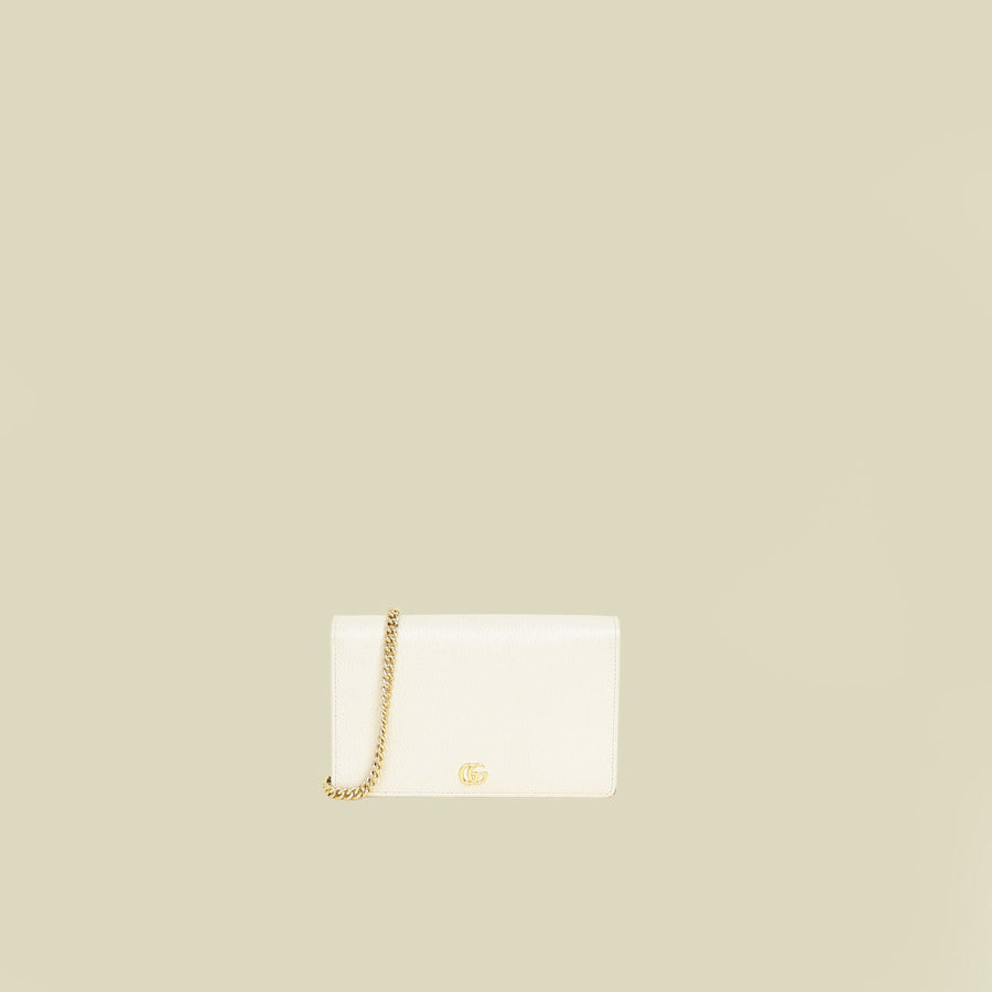 Gucci Bicolor GG Marmont Wallet On Chain