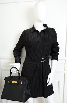 Hermes Noir Birkin 30 Touch Bag