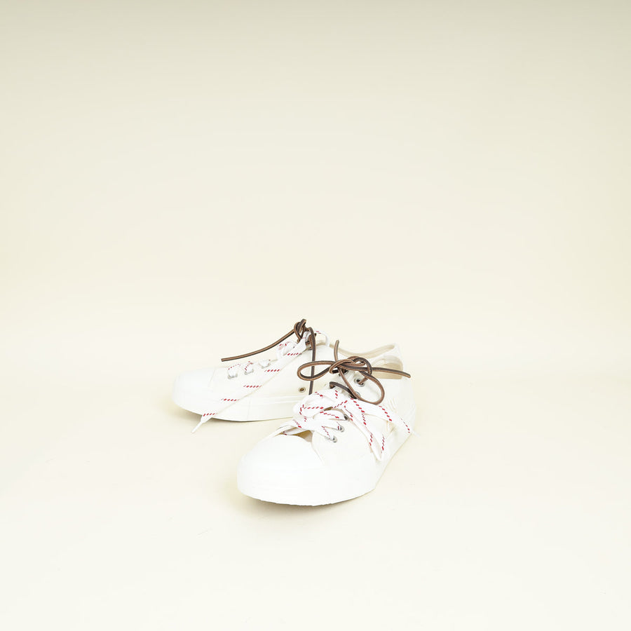 Miu Miu Ivory Denim Low Top Sneaker 39.5