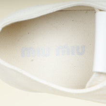 Miu Miu Ivory Denim Low Top Sneaker 39.5