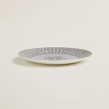 Hermes Porcelain Mosaique Au 24 Platinum Dessert Plate (Set of 2)