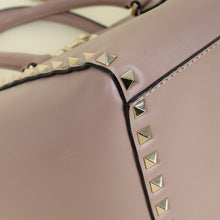 Valentino Poudre Rockstud Double Handle Tote Small Bag