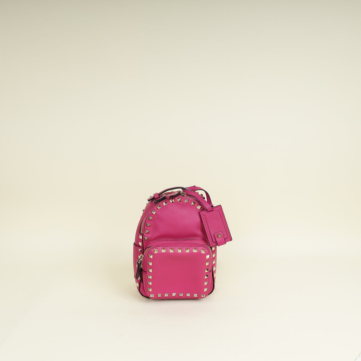 Valentino Dark Fuchsia Rockstud Mini Backpack Bag