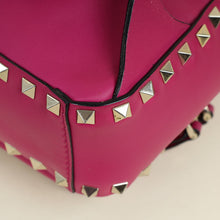Valentino Dark Fuchsia Rockstud Mini Backpack Bag