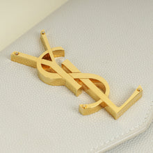 YSL Blanc Vintage Uptown Clutch